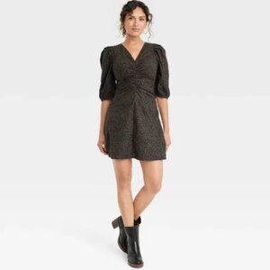 *NEW WITH TAGS* Universal Thread Animal Print Ruched Front Mini Dress - Size 10